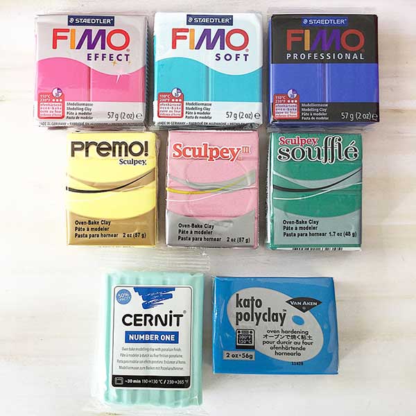 Choice of Polymer Clay Brands