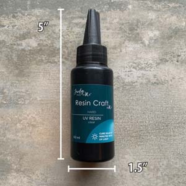 Resin Craft UV Curing Resin Clear Hard 60ml Resin + Accessories