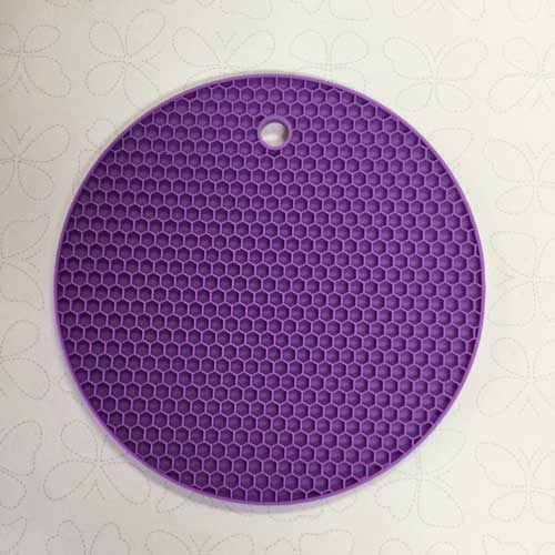 18cm Round Silicone Resin Doming Mat Purple RESIN MOULDS Over the Rainbow