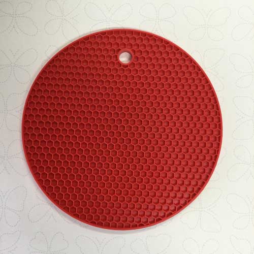 18cm Round Silicone Resin Doming Mat Red Resin Moulds Over the Rainbow
