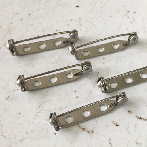 25mm 316 Stainless Steel Locking Brooch Pin Back BROOCHES + PINS