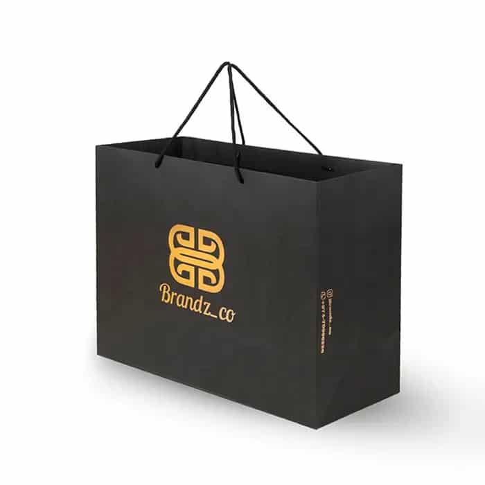 Custom Printed Shopping Tote Art Gift Paper Bags Polysmarts Packaging