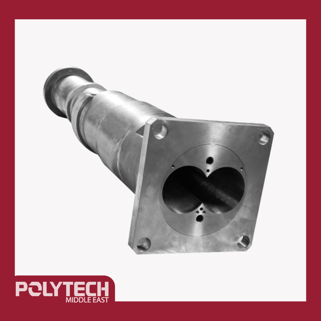 Conical Twin Screw and Barrel for PVC Pipe Machine POLYTECH MIDDLE EAST