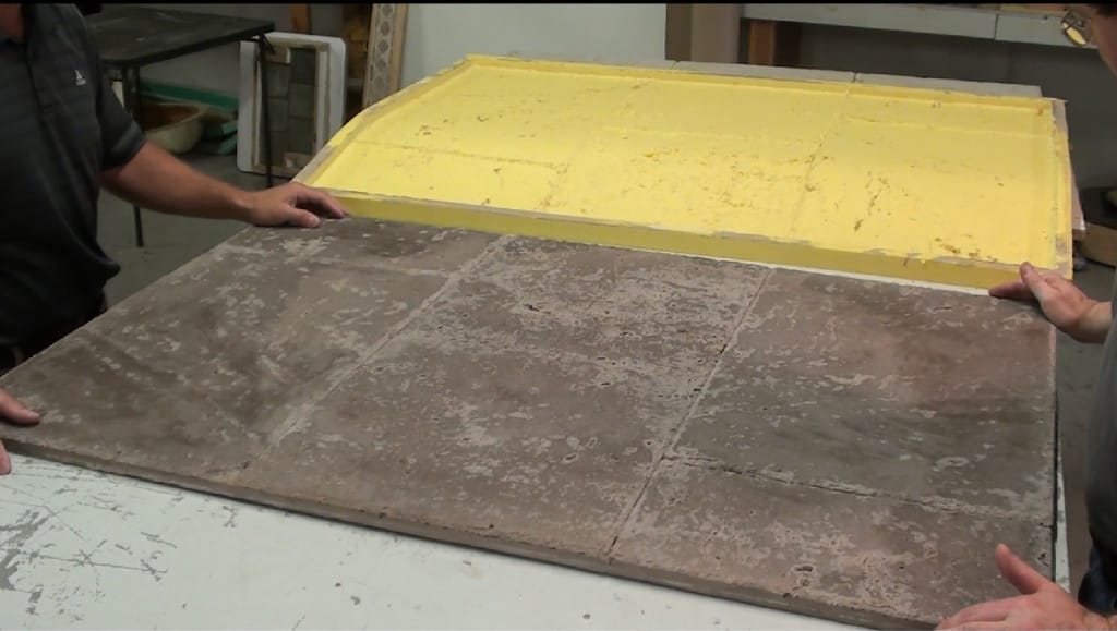 How to Make a Rubber Mold for Casting Concrete Tiled Panels Polytek