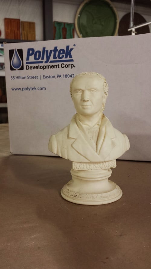 Two Piece Silicone Mold of Small Bust Polytek Development Corp.