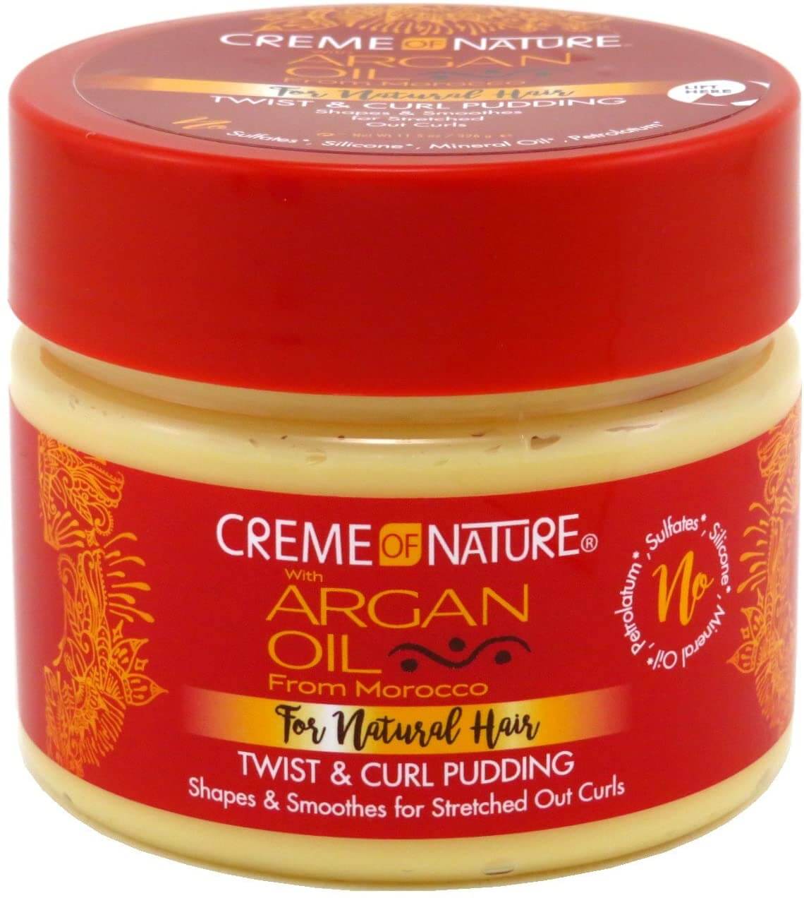 CREME OF NATURE TWIST AND CURL PUDDING, WITH ARGAN OIL FROM MOROCCO