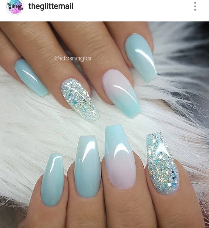 +51 Baby Blue Ombre Nails Looks & Inspirations POLYVORE Discover