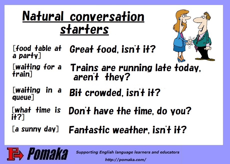How do I start a conversation? Pomaka