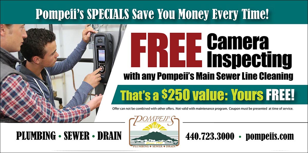 Plumbing Coupons for Cleveland & Surrounding Suburbs — Pompeii’s Plumbing