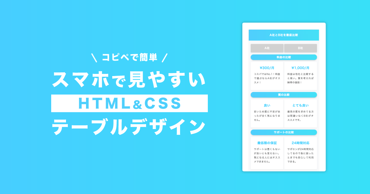 Html 表 デザイン