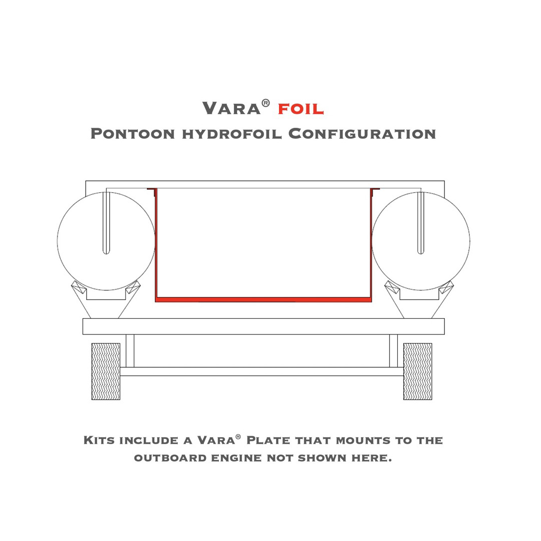 Pontoon VARA® Foil Hydrofoil Kit - Pontoon Hydrofoil Applications
