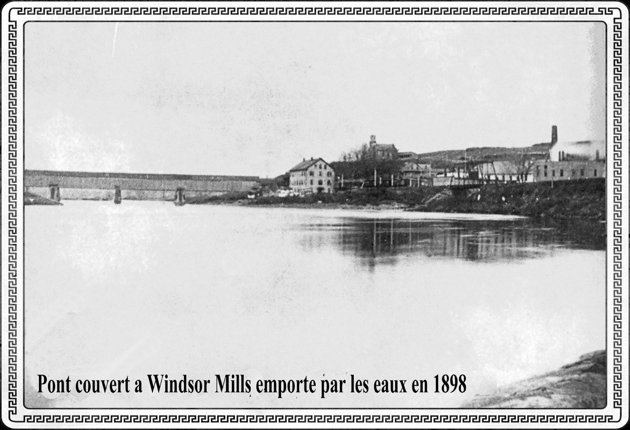 Pont couvert à Windsor Mills une photo de plus de 115 ans Les ponts