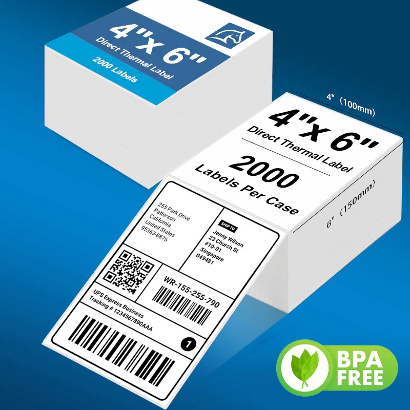 Fan Fold Labels For Thermal Printers Pony Packaging