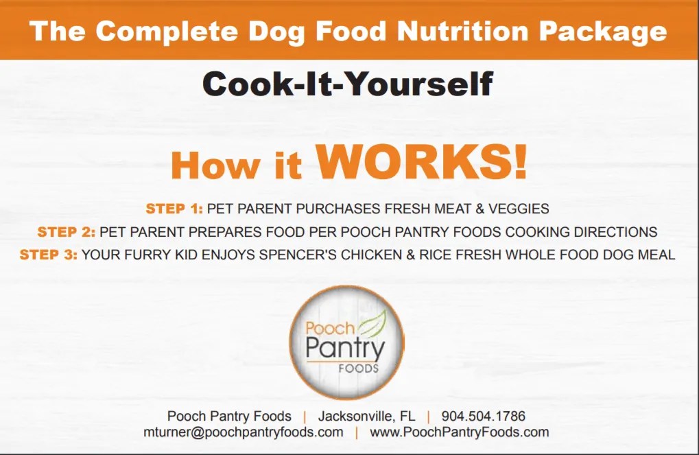 CookItYourself Homemade Dog Food Recipe & Supplement Pack Fresh Dog