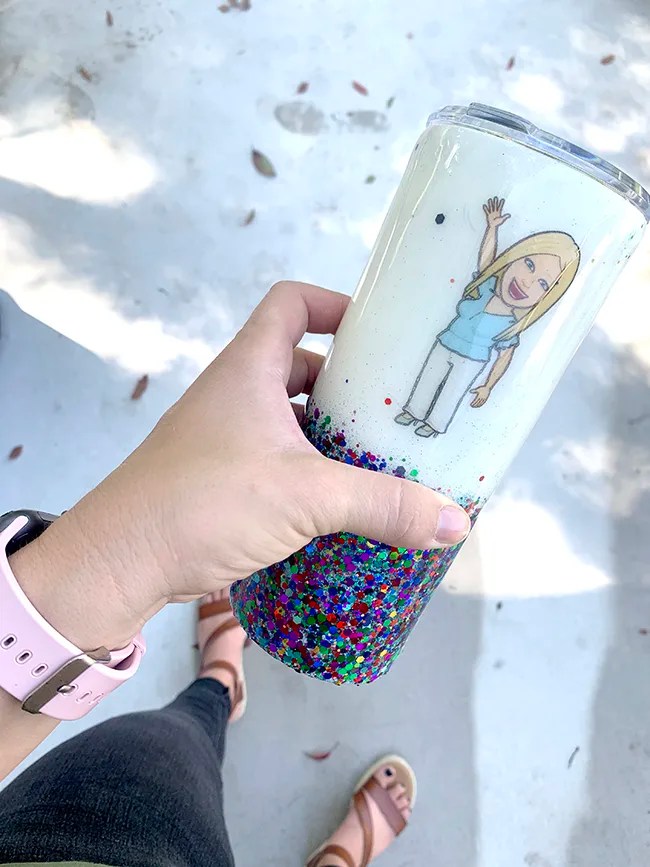 Waterslide Paper for Glitter Tumblers How to Apply Waterslide Decals