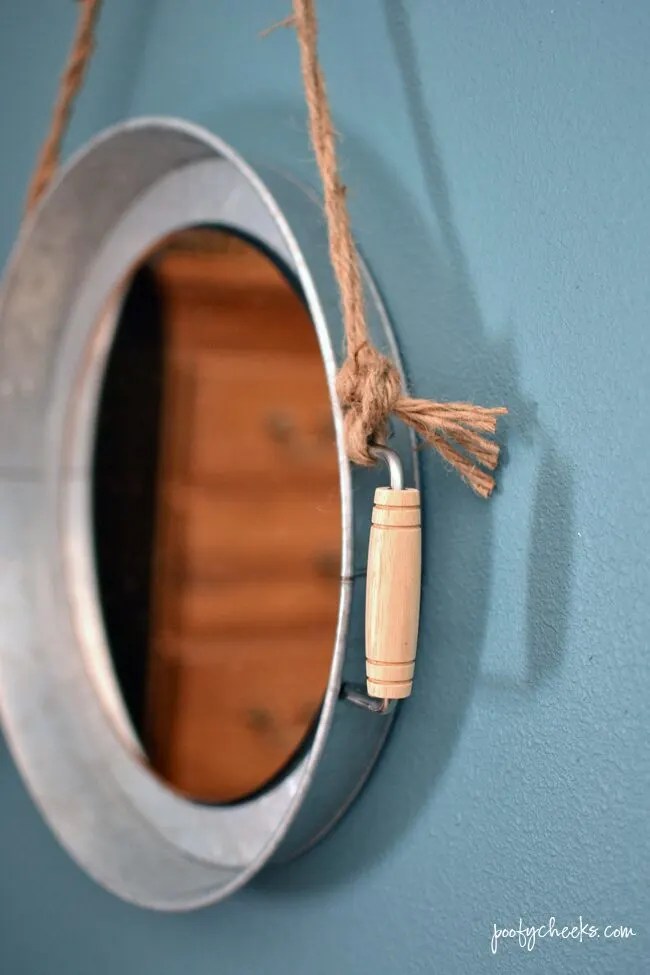 DIY Hanging Mirrors on Budget Modern Rustic Poofy Cheeks