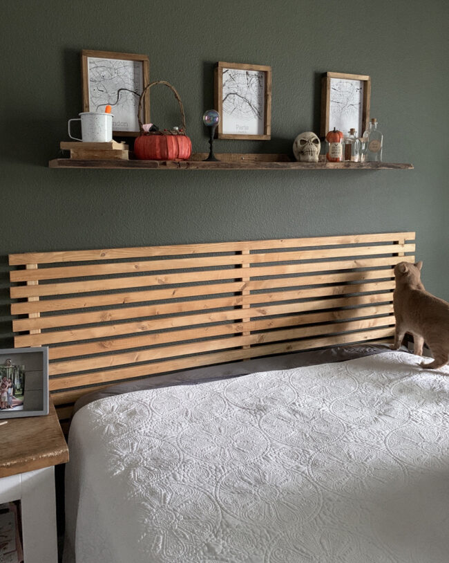40 DIY Wooden Slat Headboard Poofy Cheeks