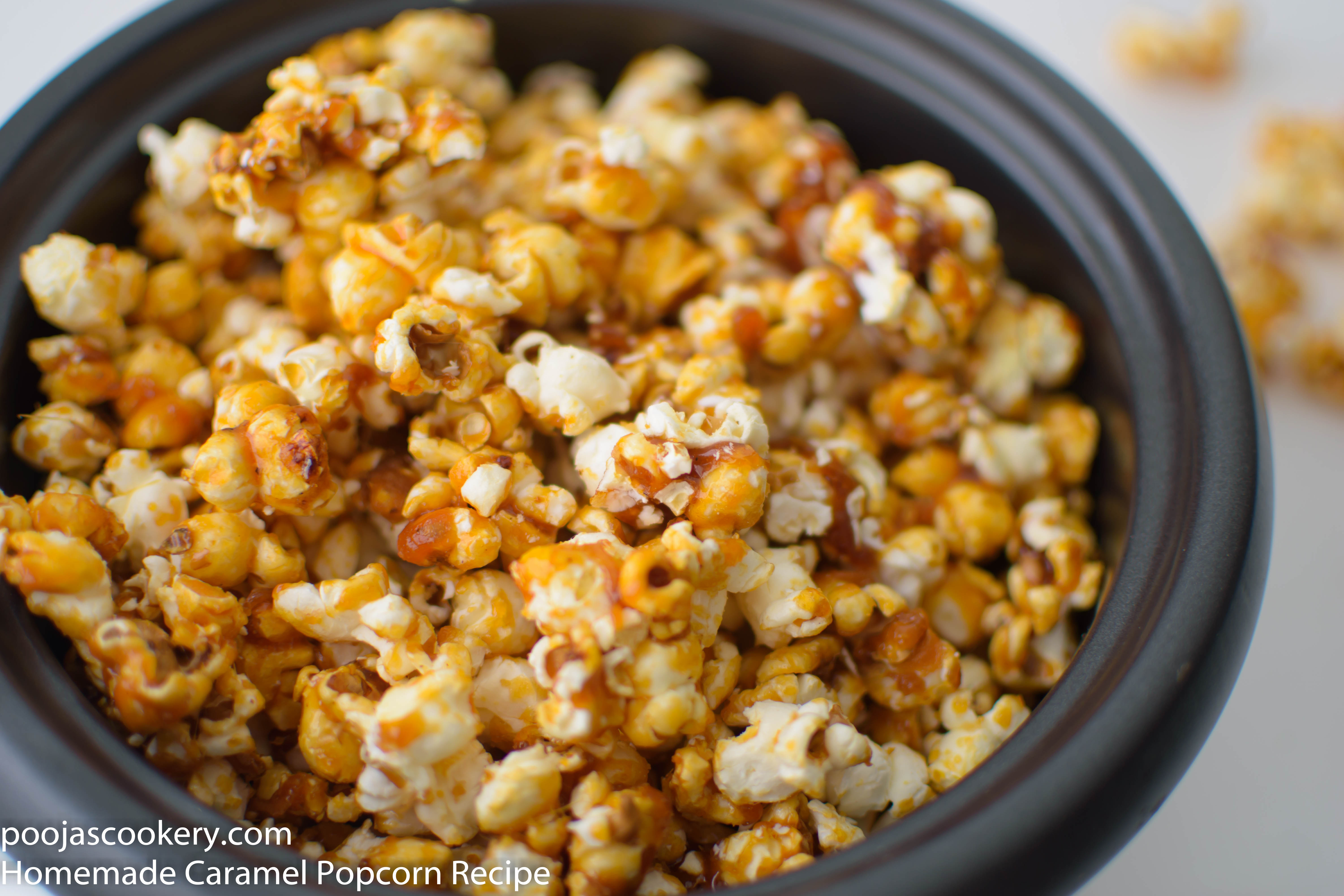 Homemade Caramel Popcorn Recipe Pooja's Cookery