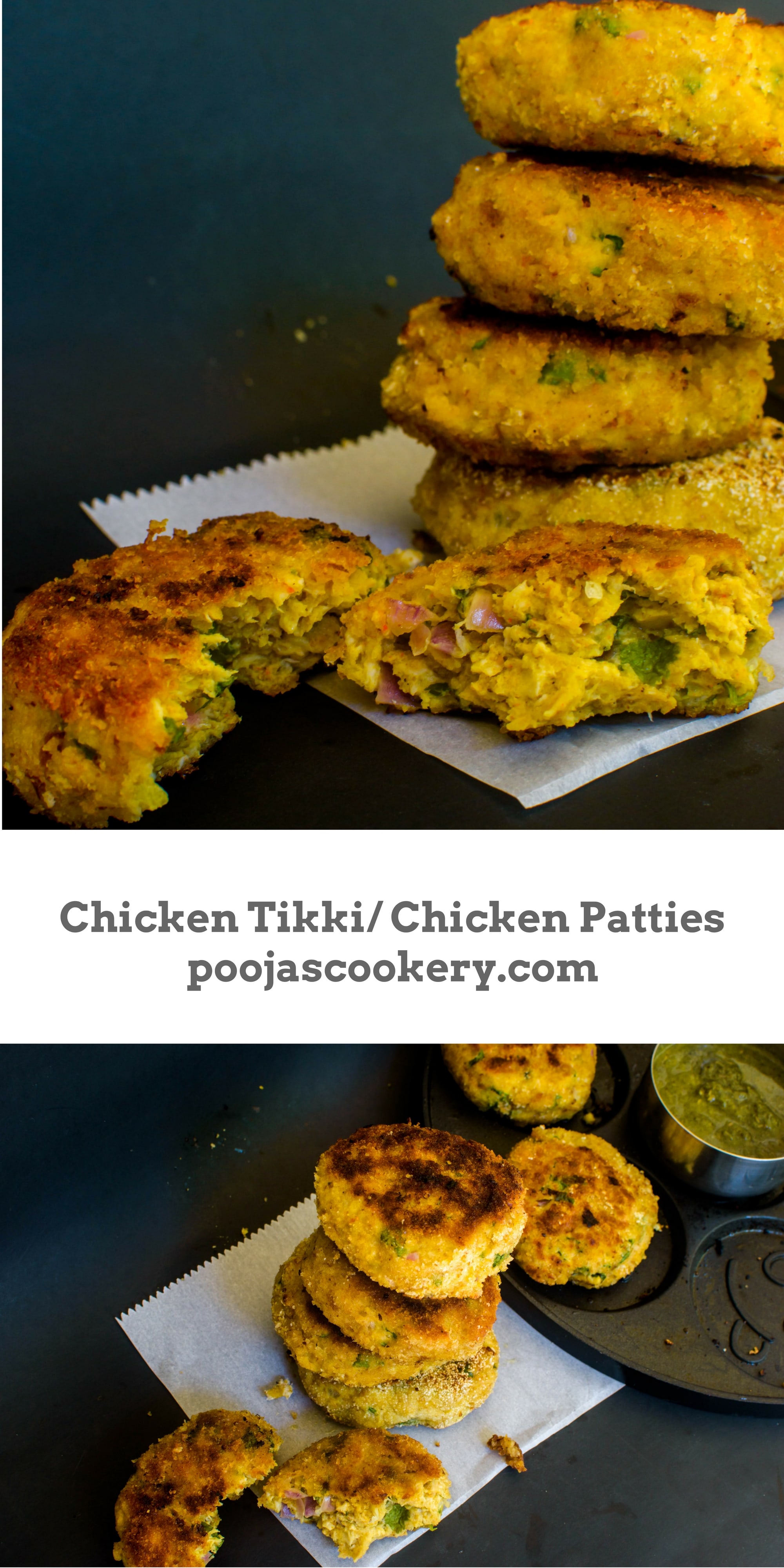 Chicken Tikki/ Chicken Patties Recipe Pooja's Cookery