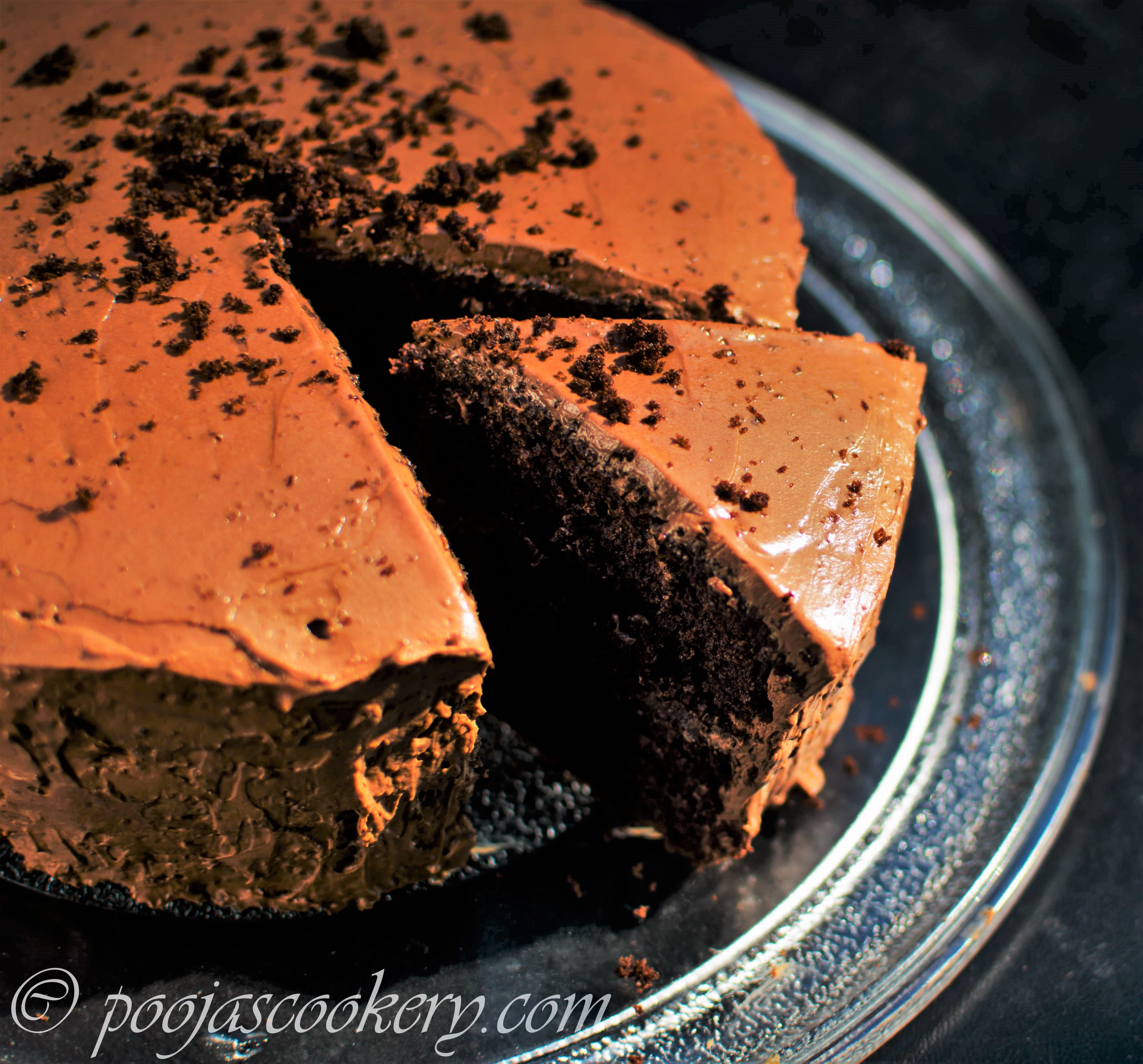 Soft And Moist Chocolate Cake Recipe Pooja's Cookery
