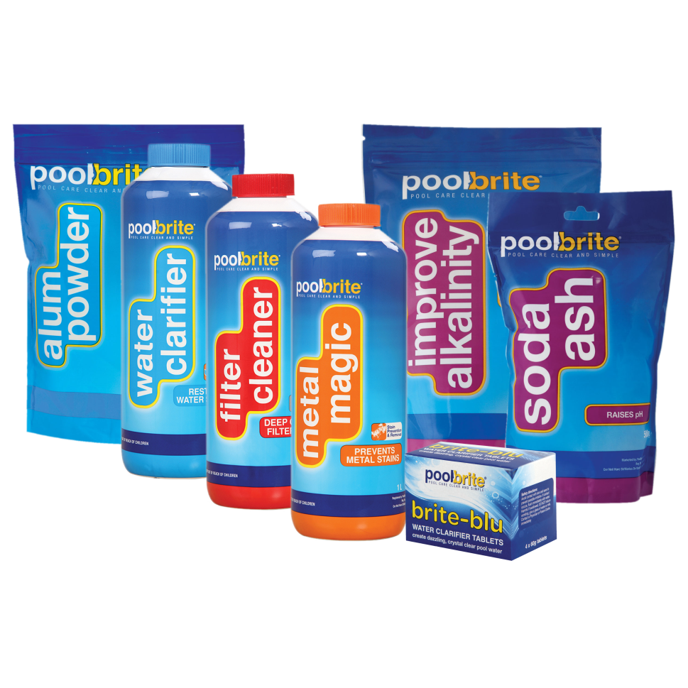 A Range of Quality Pool Chemicals PoolBrite