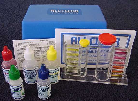 All Clear Professional Pool Spa 4 Way Test Kit AQT2026 eBay