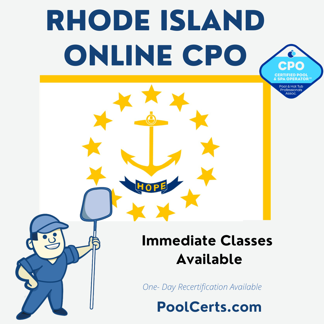 Fully Online CPO Certification Rhode Island Pool Certs