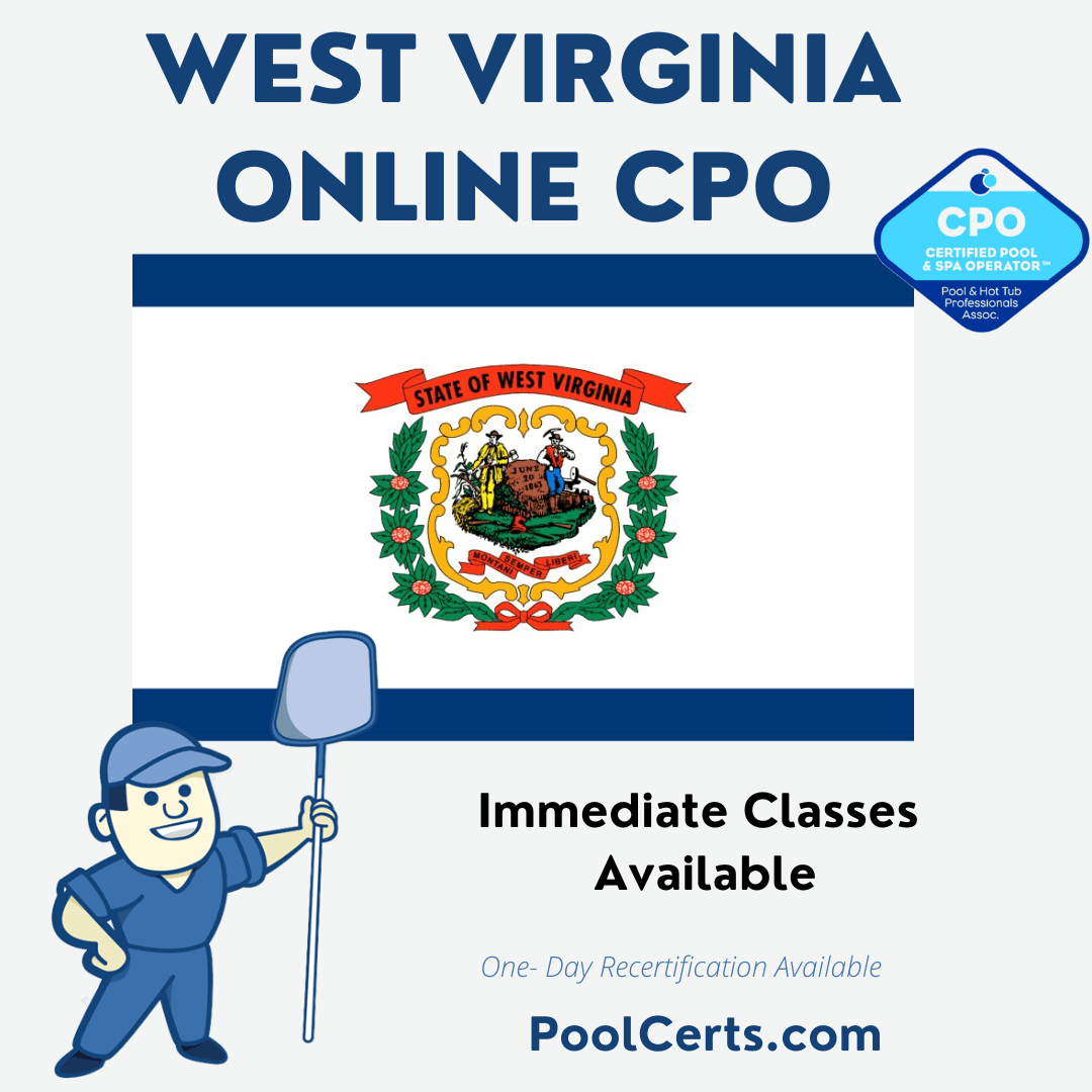 Fully Online CPO Certification West Virginia Pool Certs