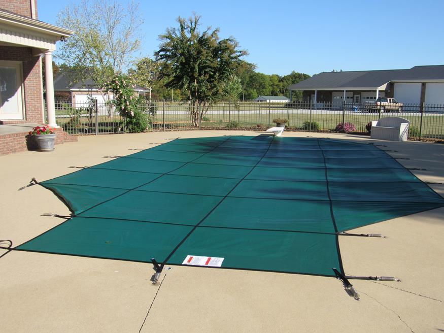 Green Safety Mesh Pool Safety Covers Loop Loc, Meyco, Merlin, Latham