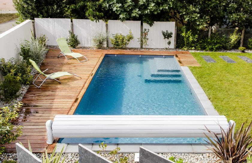 Poolabdeckung elektrisch elektrischer Pool Rollladen