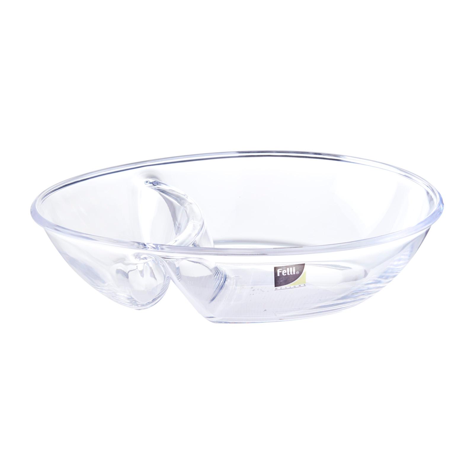 Bandeau Acrylic HandHeld Divided Bowl POOLEE