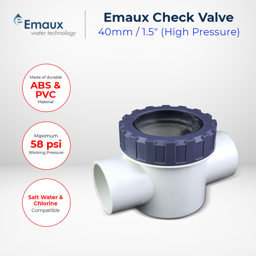 Emaux 40mm Non Return Valve Pool Equipment Wholesale