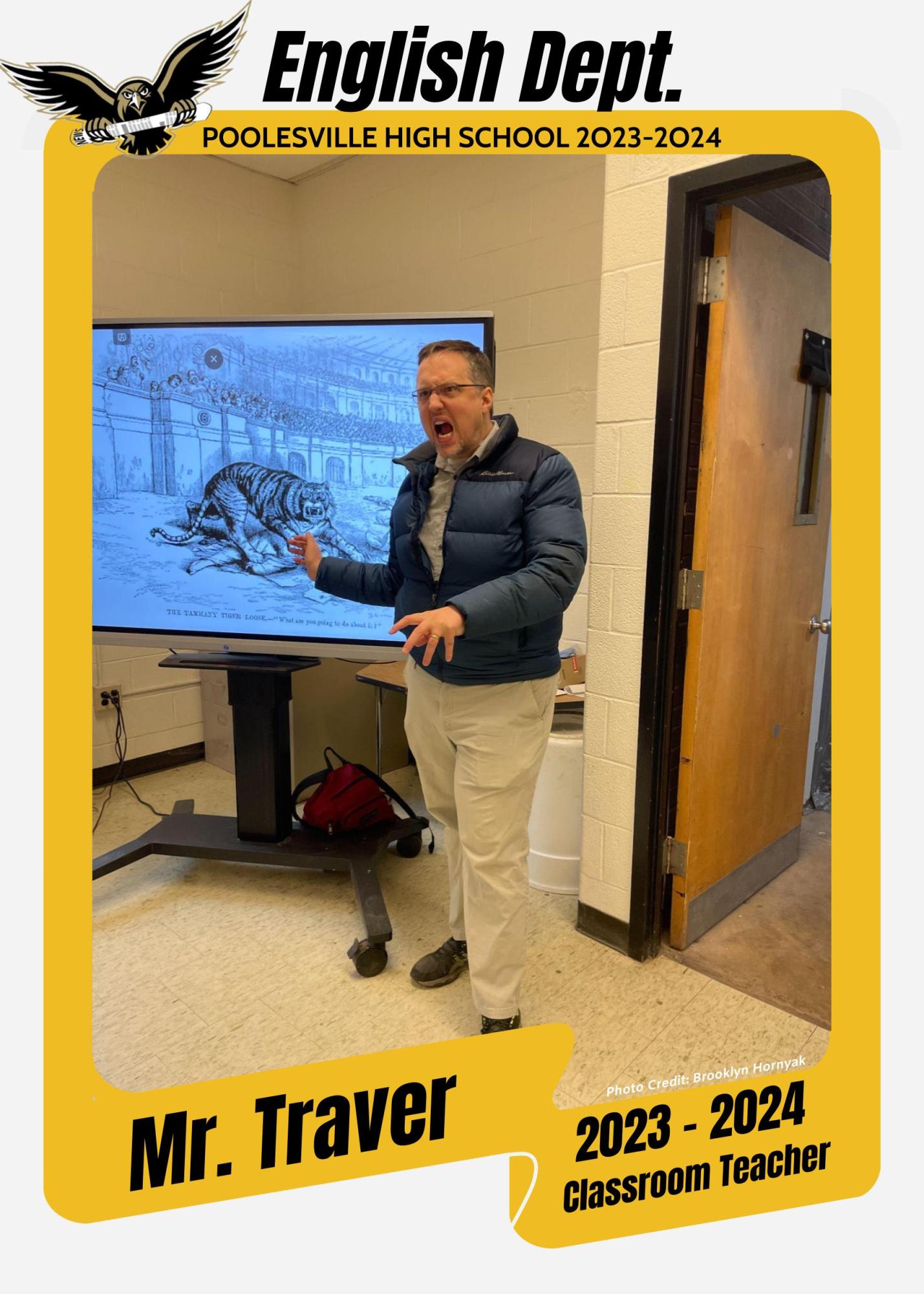 Mr. Traver Baseball Card The Poolesville Pulse