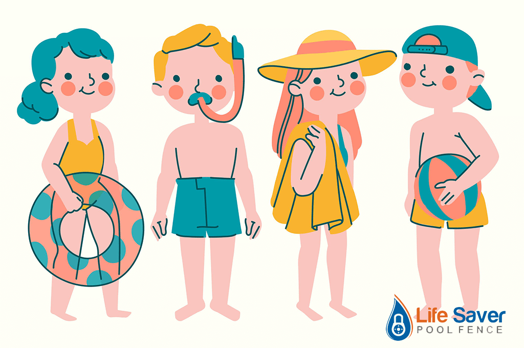 Choosing the Safest Swimsuit Colors for Kids Pool Fence