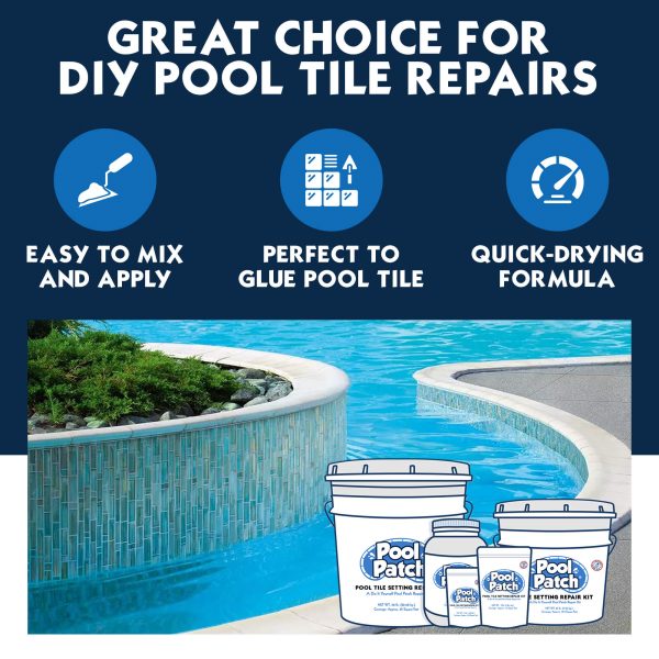 Swimming Pool Tile Setting Repair Kit | DIY Pool Tile Repair Products
