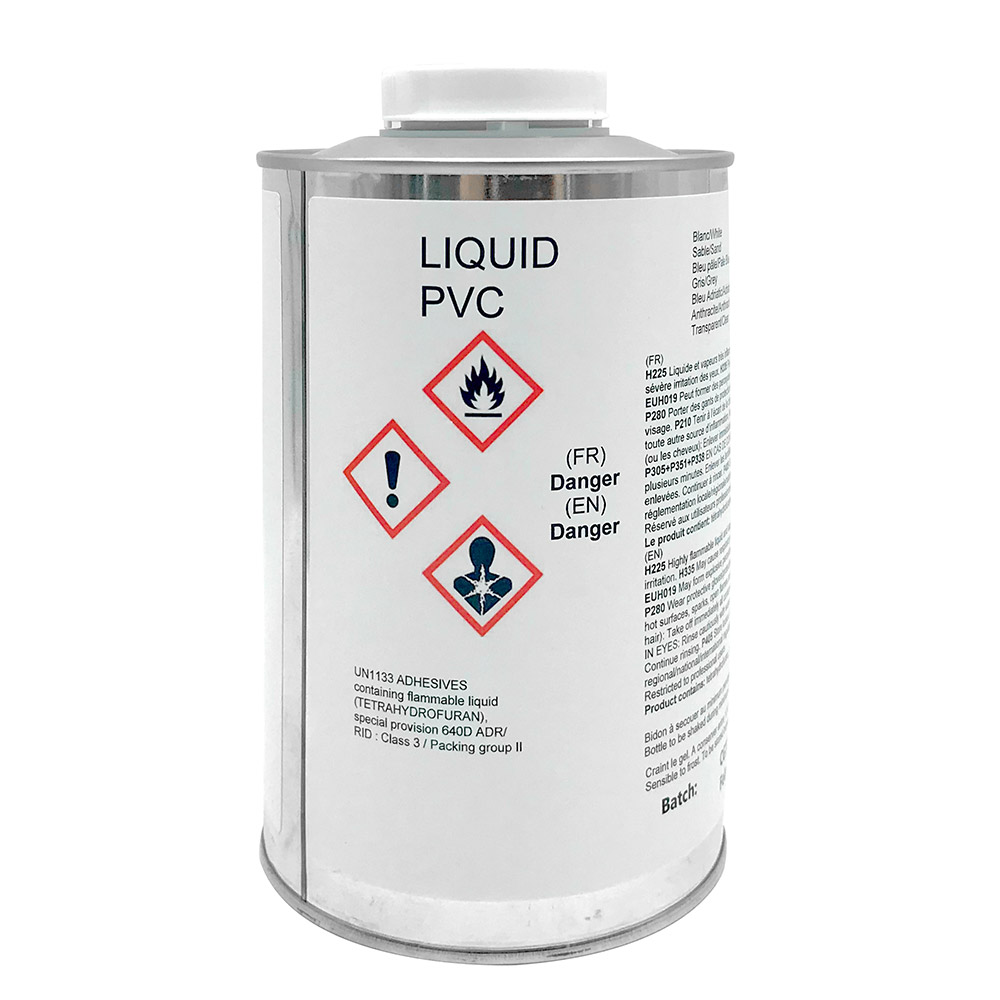 LIQUID PVC INITIALE 1L LYS BLÅ Bassengspesialisten