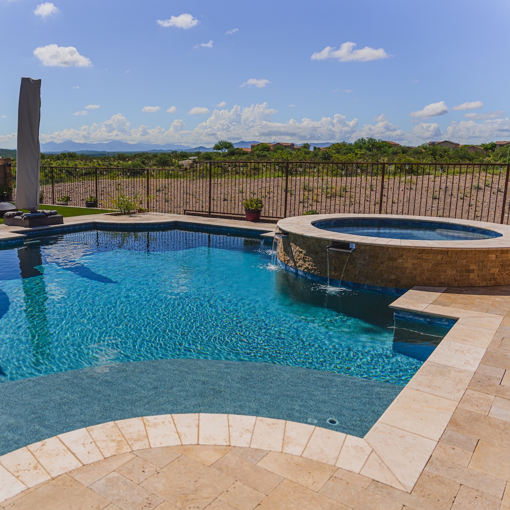 Hot Tub Placement Ideas Combine Pool and Spa Pools by Design