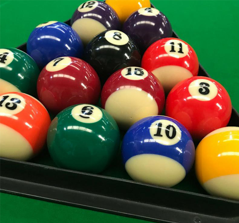 Pool Balls, Red & Yellow Pool Tables Cork