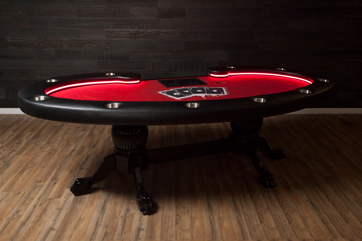 The Lumen HD LED Poker Table Pool Tables R Us