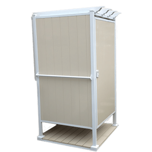ToddPod 46" x 46" 3Sided Single Outdoor Shower Enclosure