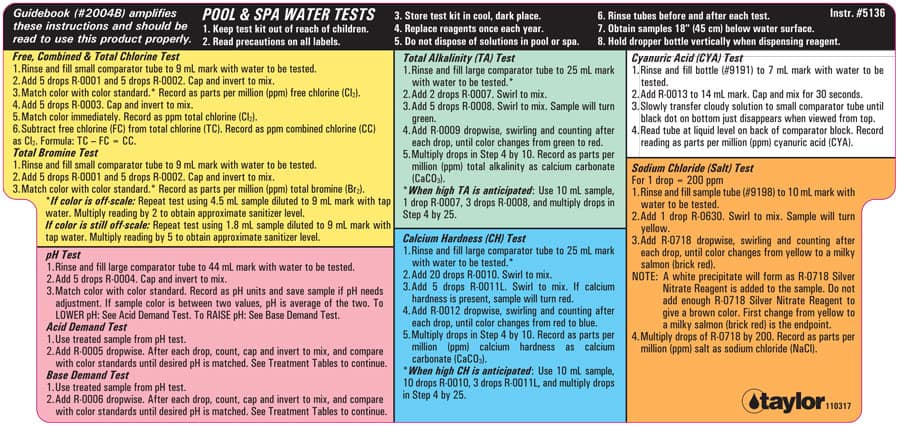 Taylor Technologies K-2007 Pool Inspector Test Kit - Pool Warehouse