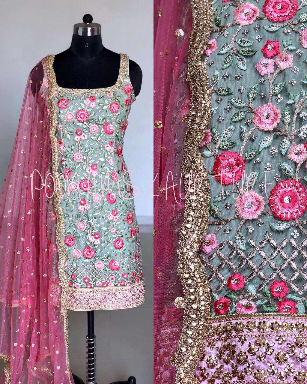 Floral Bloom Suit Poonams Kaurture