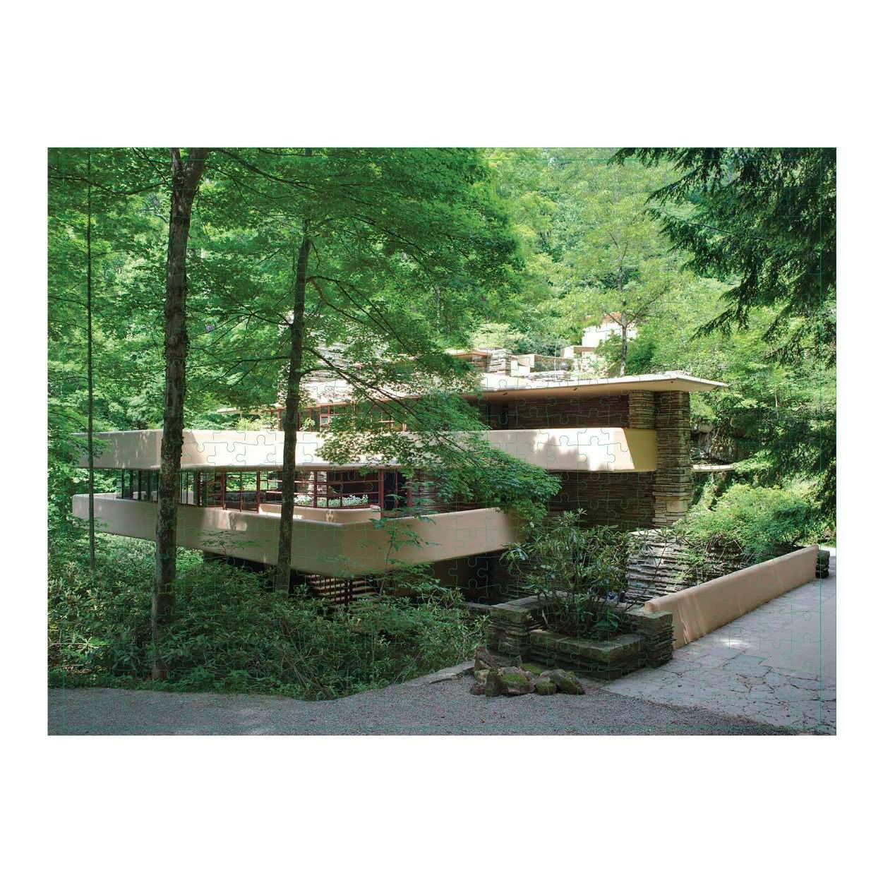Frank Lloyd Wright Fallingwater 500 piece doublesided Puzzle Poopsie