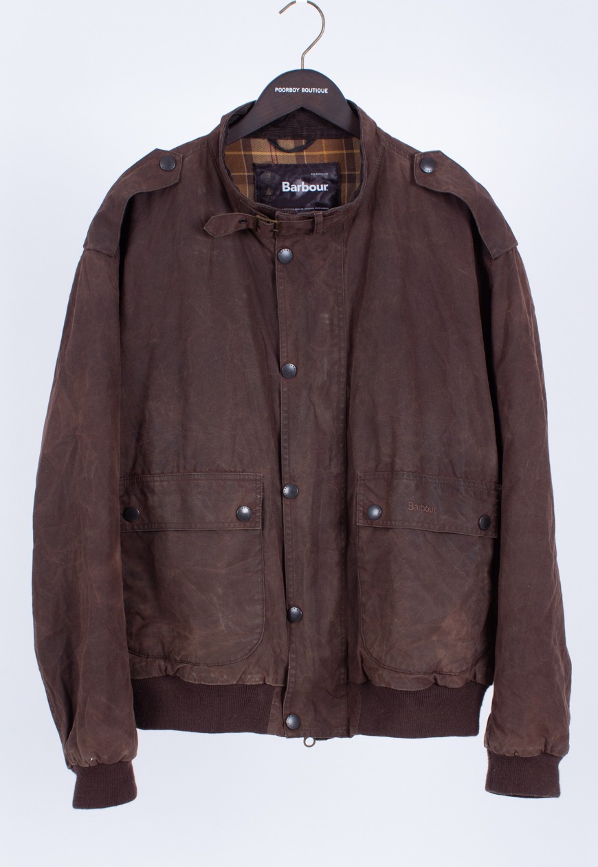 Vintage Sylkoil Barbour Waxed Cotton Jacket Retro Clothing UK