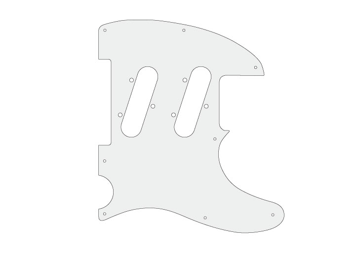 CustomPickguard Fender Classic Player Triple Telecaster用