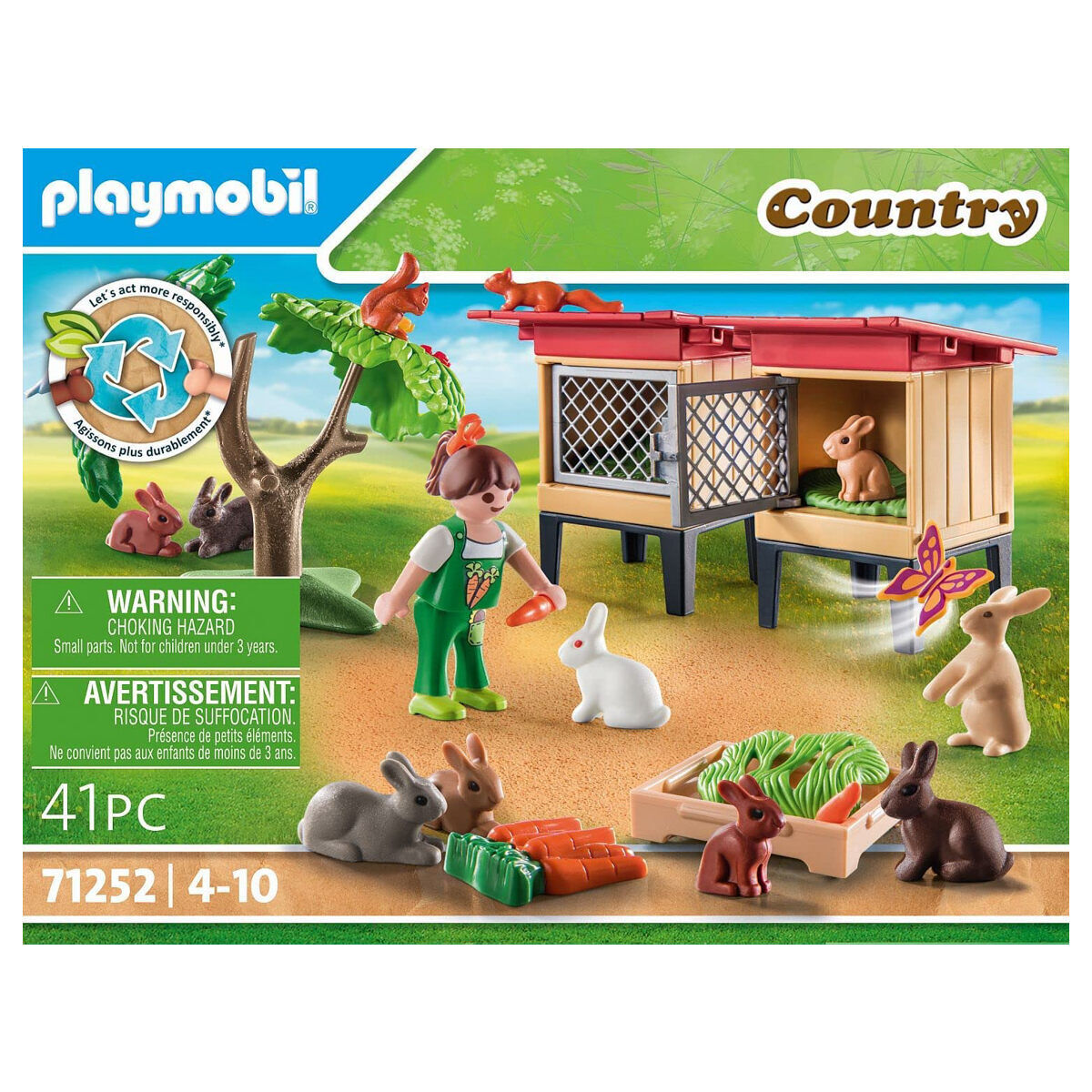 Playmobil Country 71252 Rabbit Hutch Pop Toys