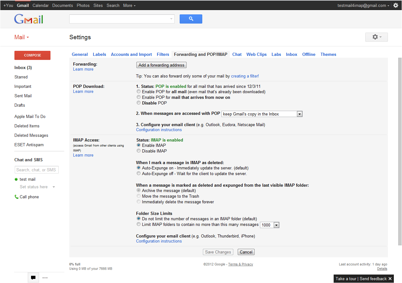 Thunderbird Gmail