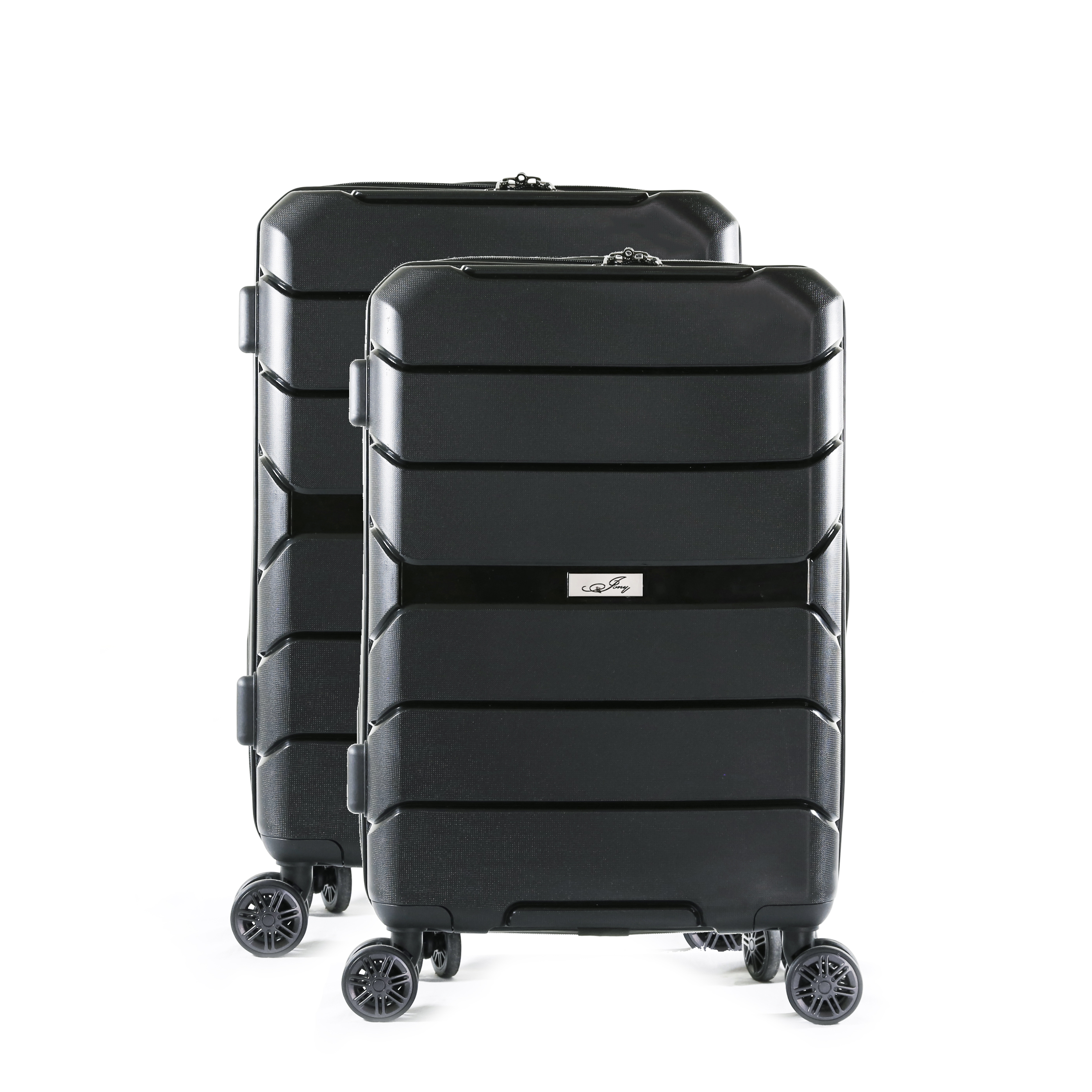 Suitcase Set Jony Black S+M Pop64