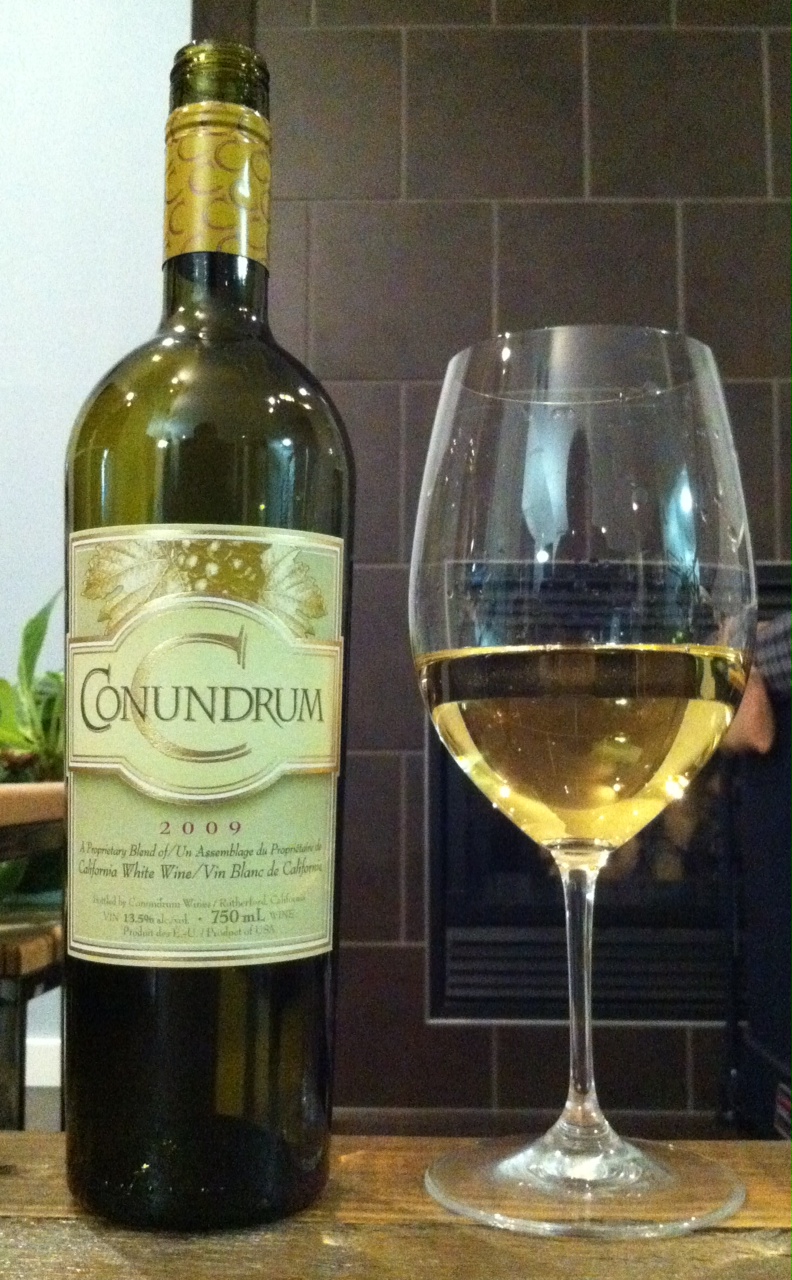 Wine Review 2009 Conundrum pop & pour