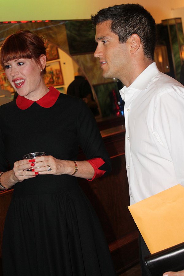 Molly Ringwald with husband Panio POPBUFF